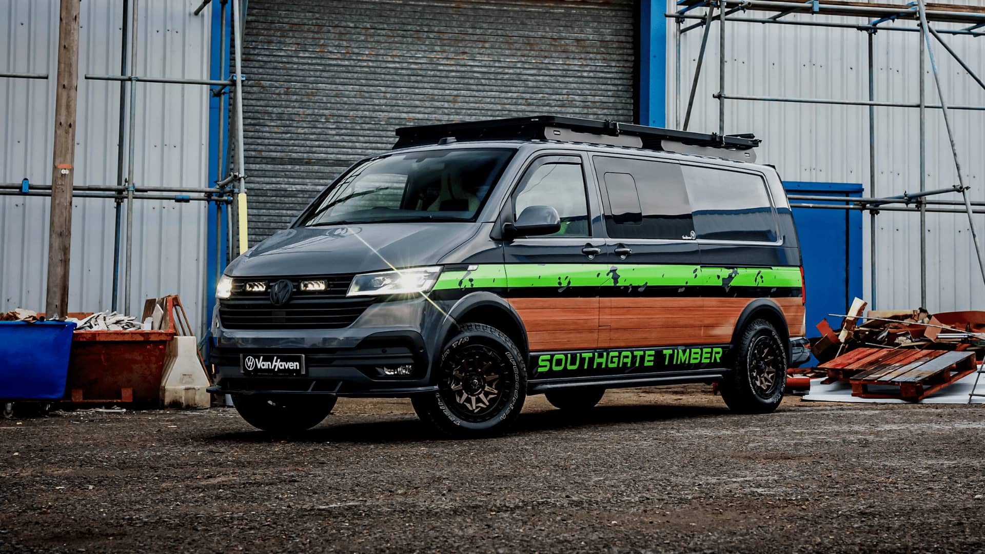 Southgate Timber branded Van Haven commercial Transporter