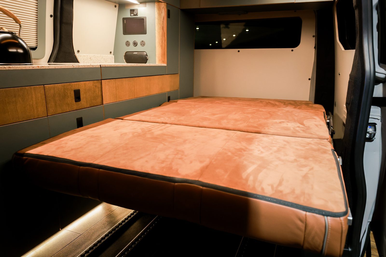 Spacious sleeping area