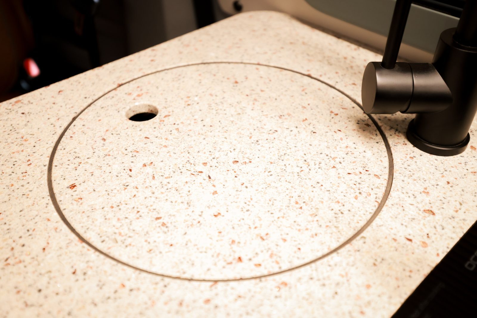 Carefully selected countertop materials
