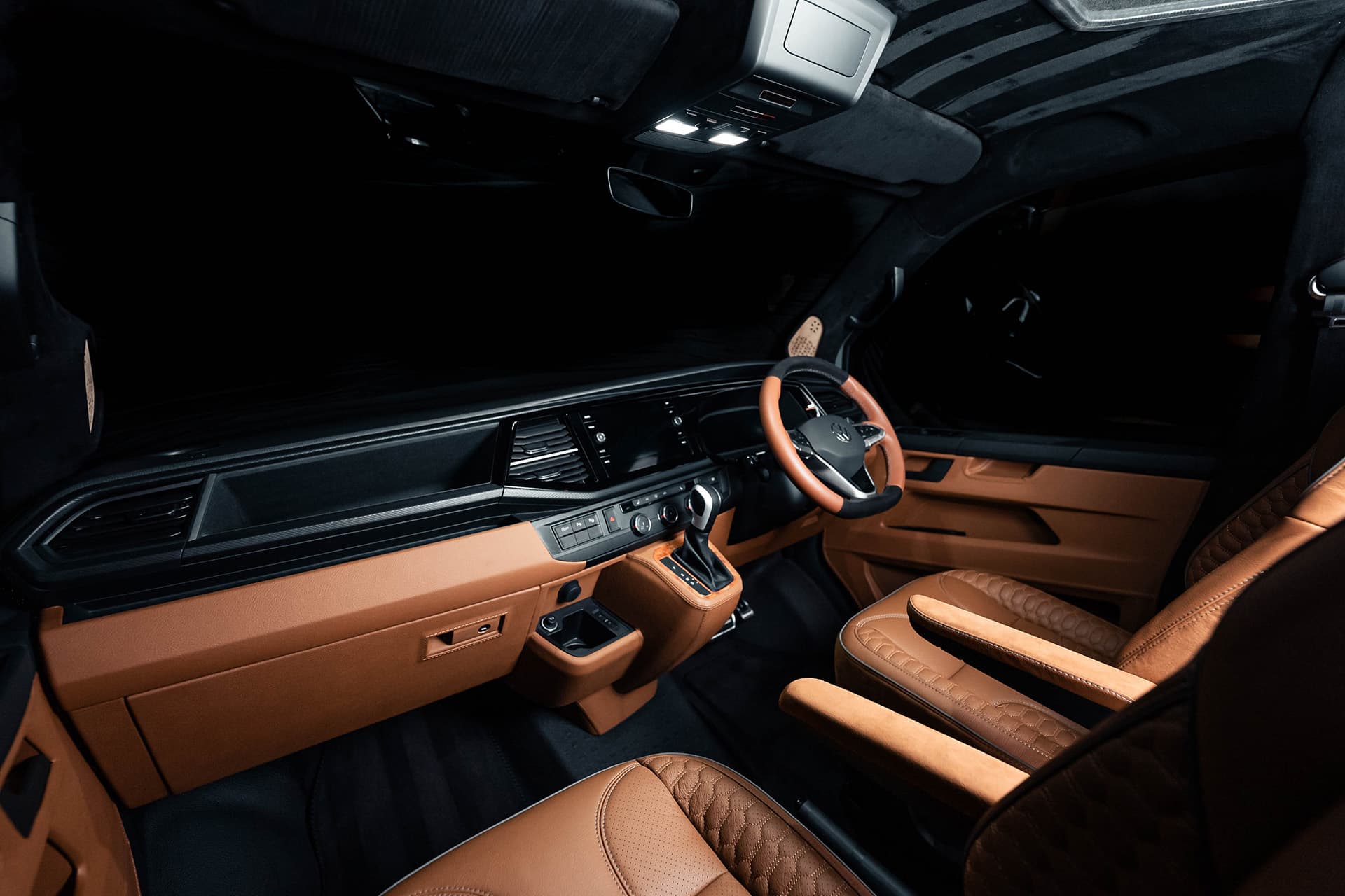 Leather dash and door cards