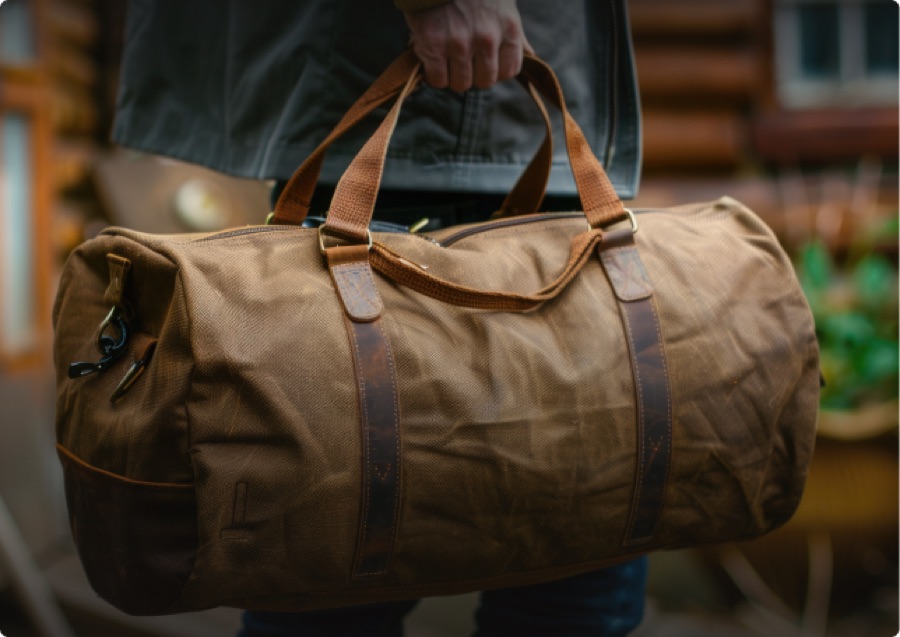 The Weekender Duffel: Leather
